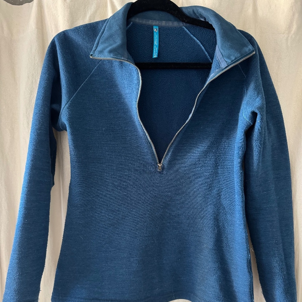 Blue Women’s XS Super Warm Fleece Quarter Zip